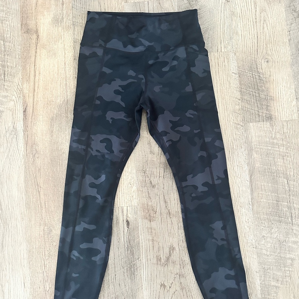 Avia Black Camouflage Leggings